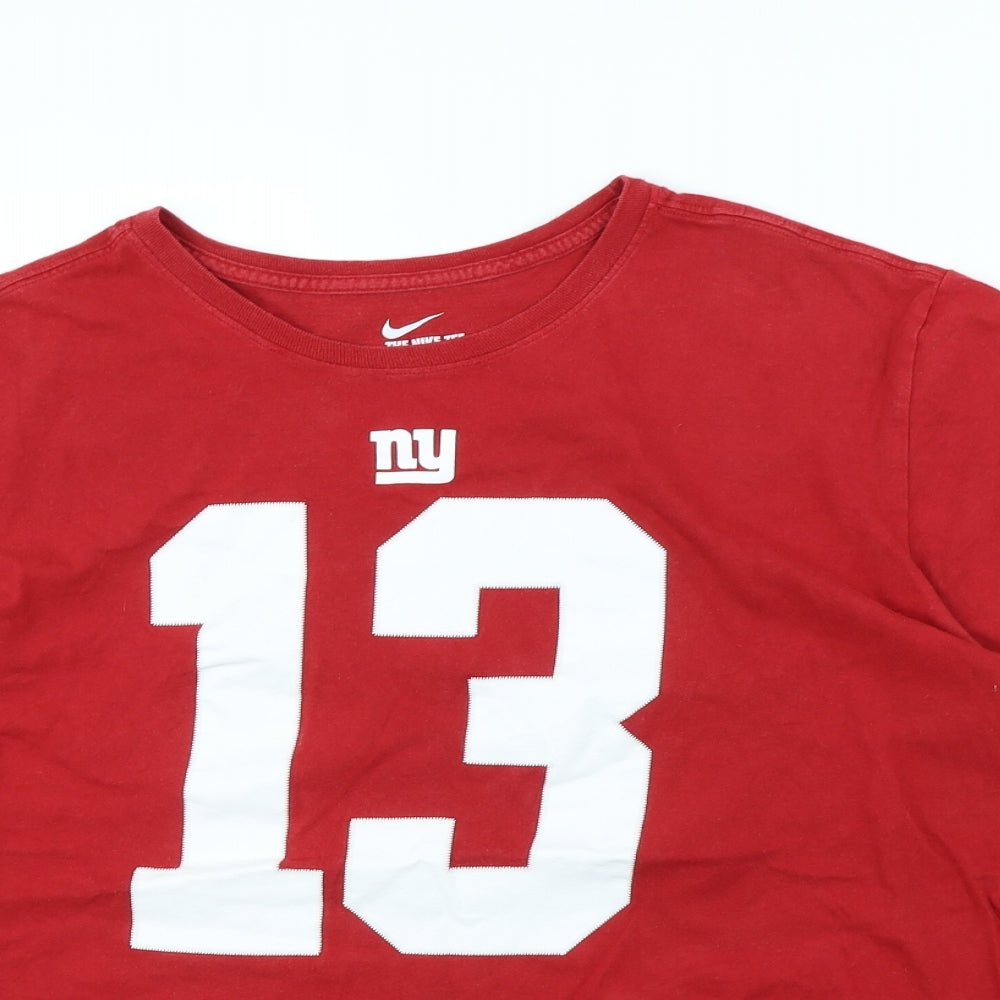 Nike Mens Red    T-Shirt Size XL  - NY 13 BECKHAM JR