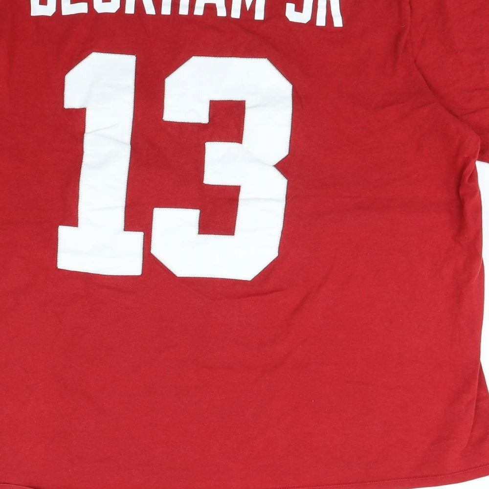 Nike Mens Red    T-Shirt Size XL  - NY 13 BECKHAM JR