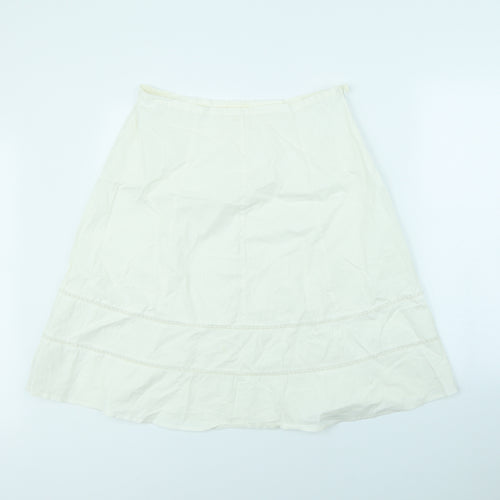 For Women Womens White   Flare Skirt Size 32 in