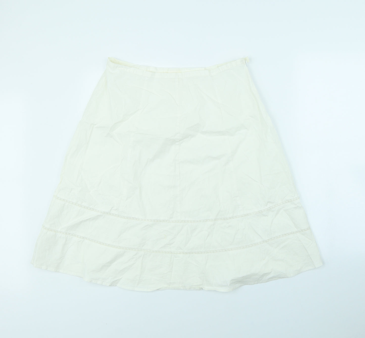 For Women Womens White   Flare Skirt Size 32 in