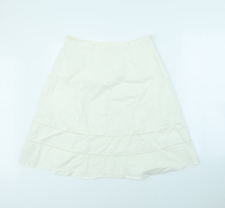 For Women Womens White   Flare Skirt Size 32 in