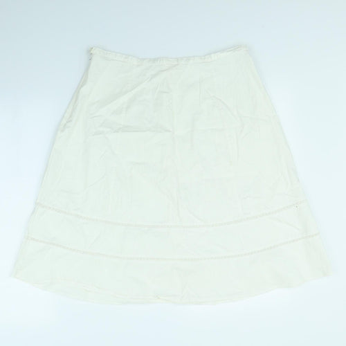 For Women Womens White   Flare Skirt Size 32 in