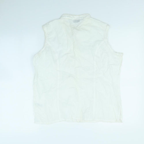 BHS Womens White   Basic Button-Up Size 16