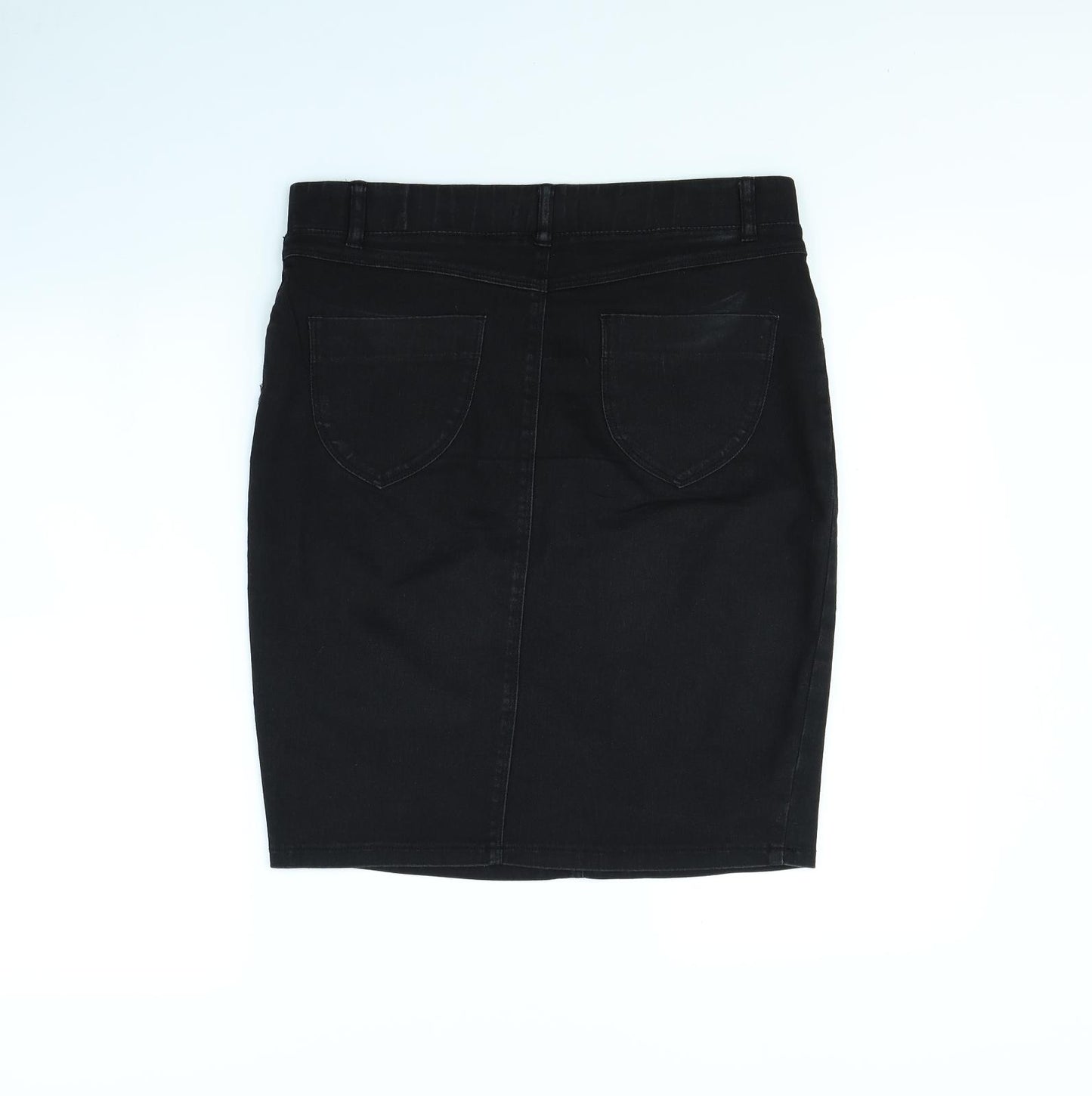 DP Denim Womens Black   Straight & Pencil Skirt Size 12