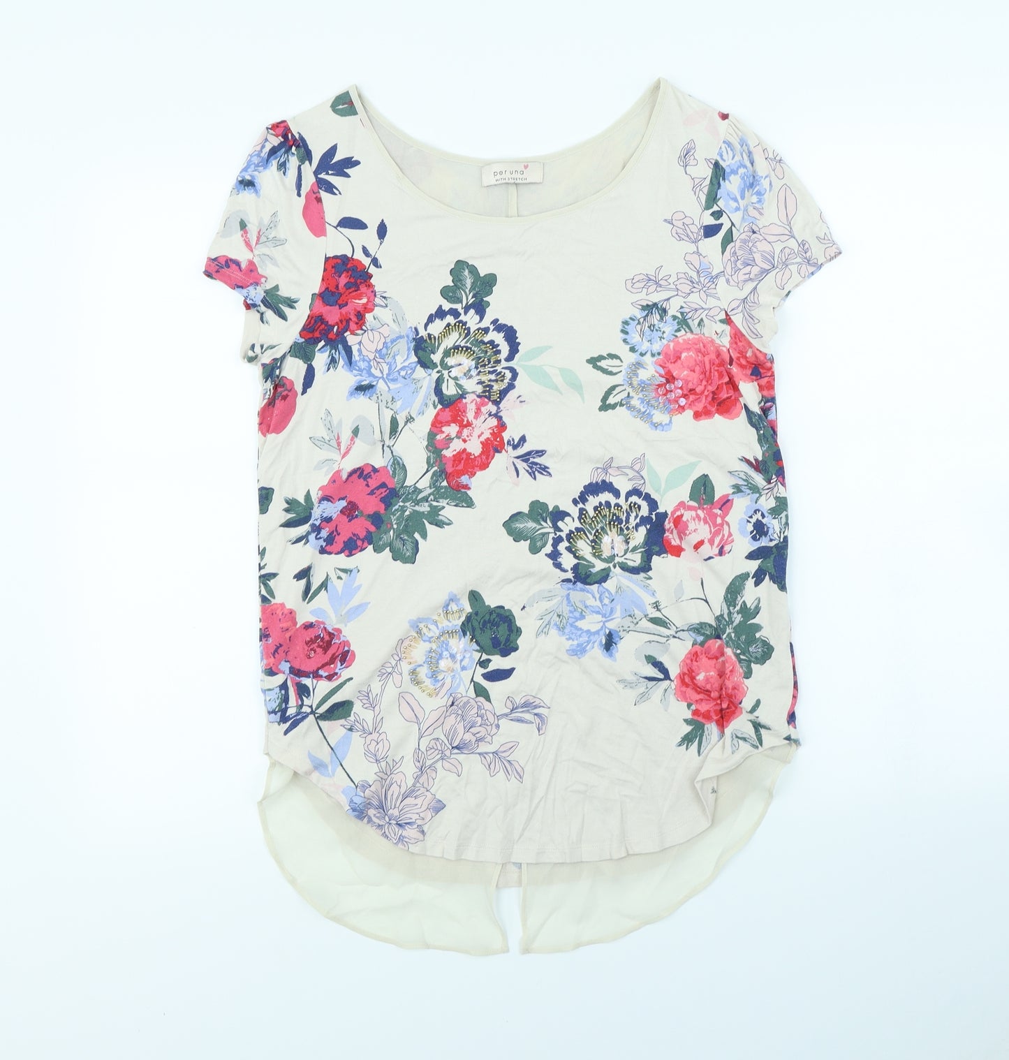 Per Una Womens Pink Floral  Basic Blouse Size 10