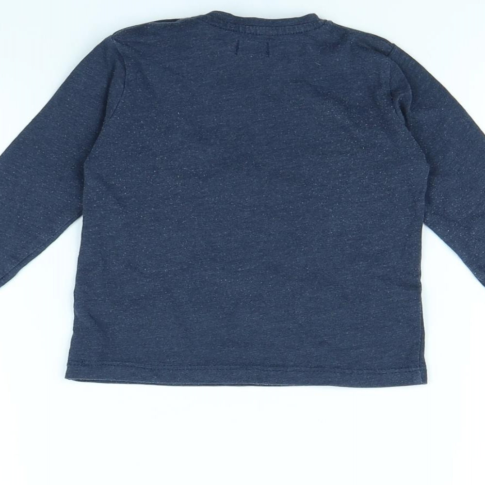 Sfera Girls Blue   Basic T-Shirt Size 6-9 Months  - BEAR