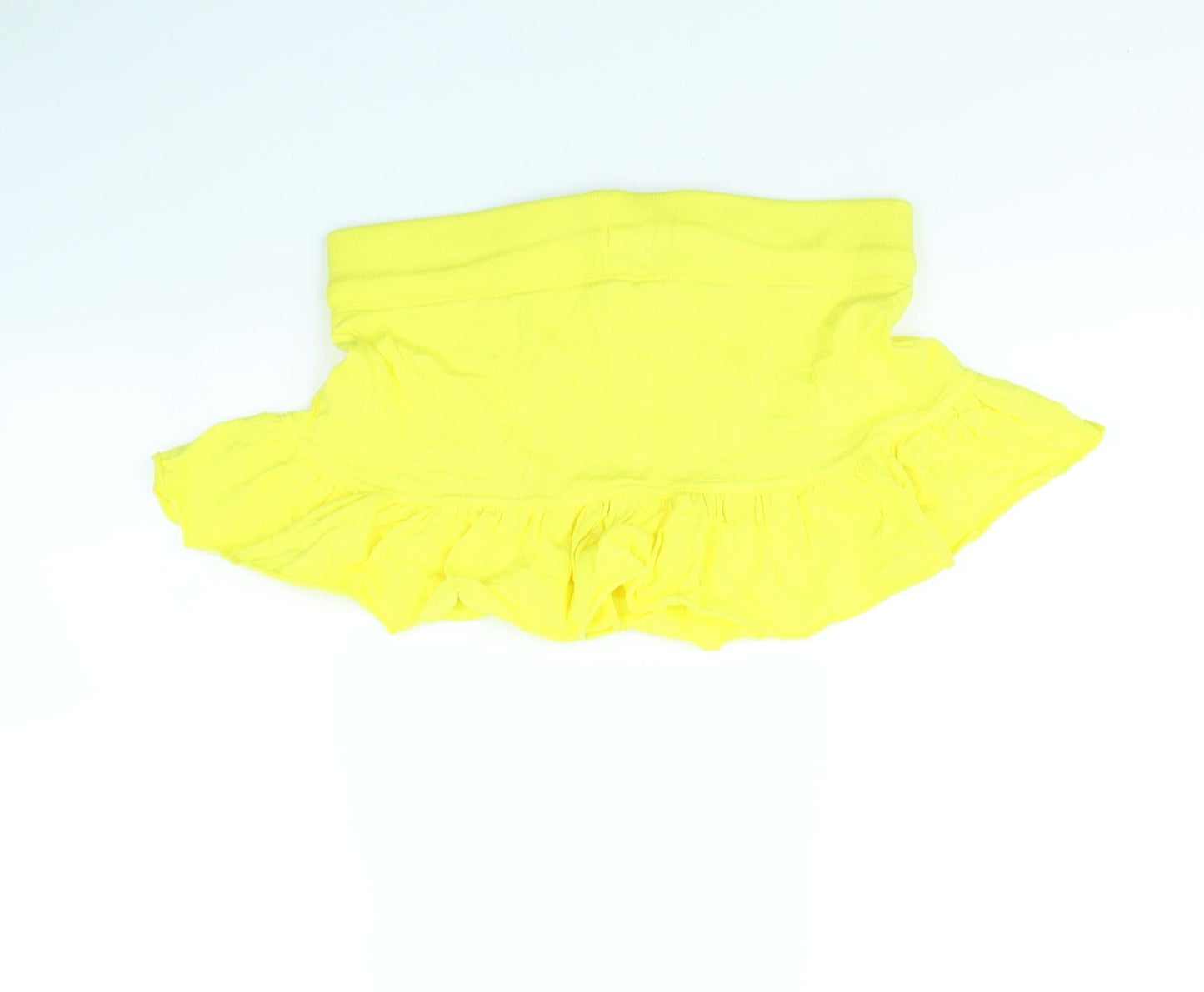 Denim & Co. Womens Yellow   Mini Skirt Size 10