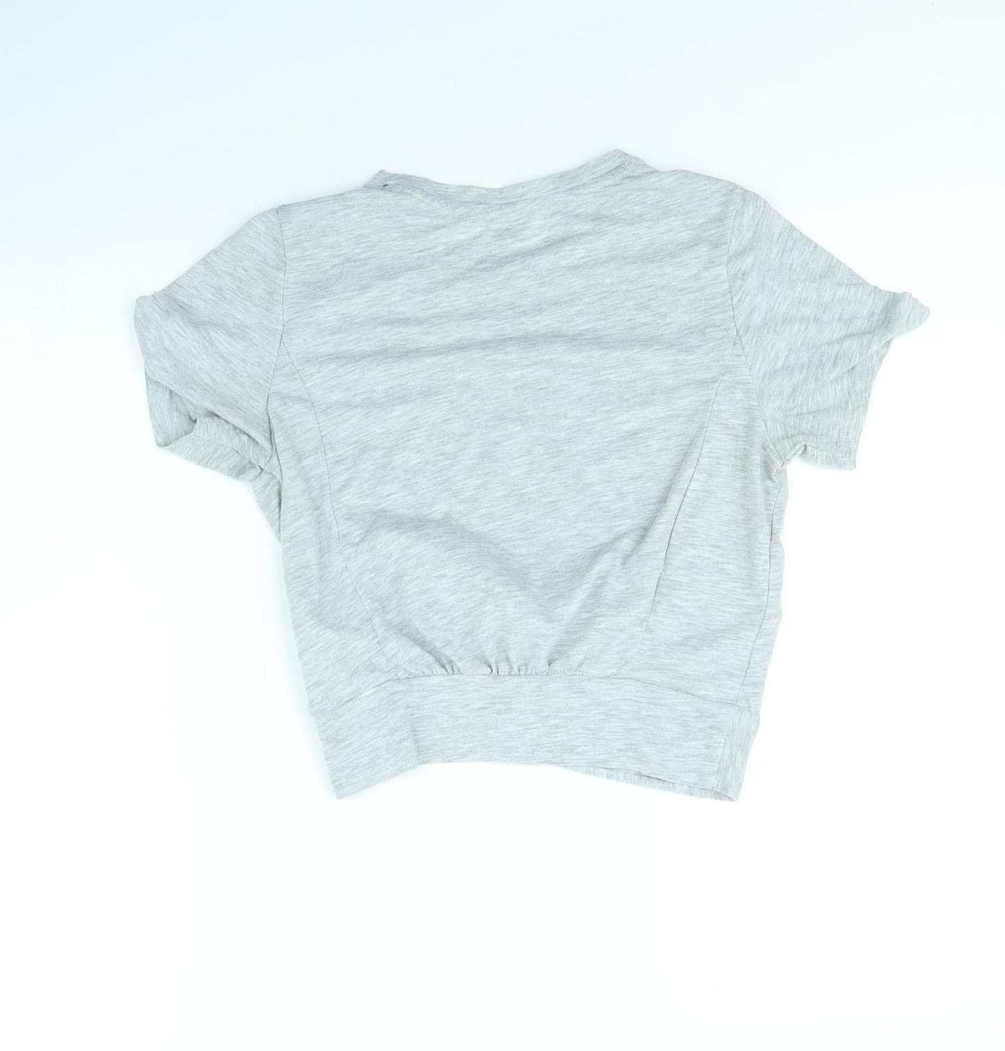 H&M Womens Grey   Cropped T-Shirt Size XS