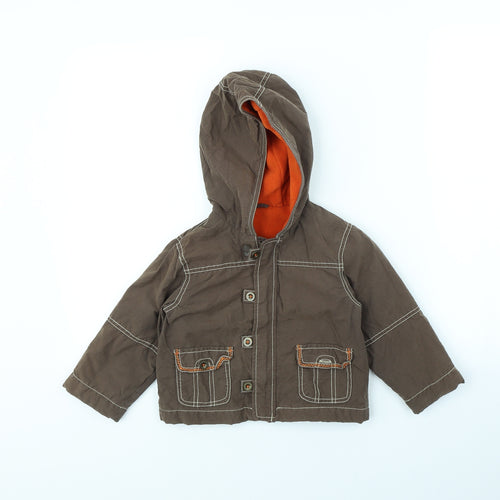 Mothercare Girls Brown   Rain Coat Coat Size 2 Years