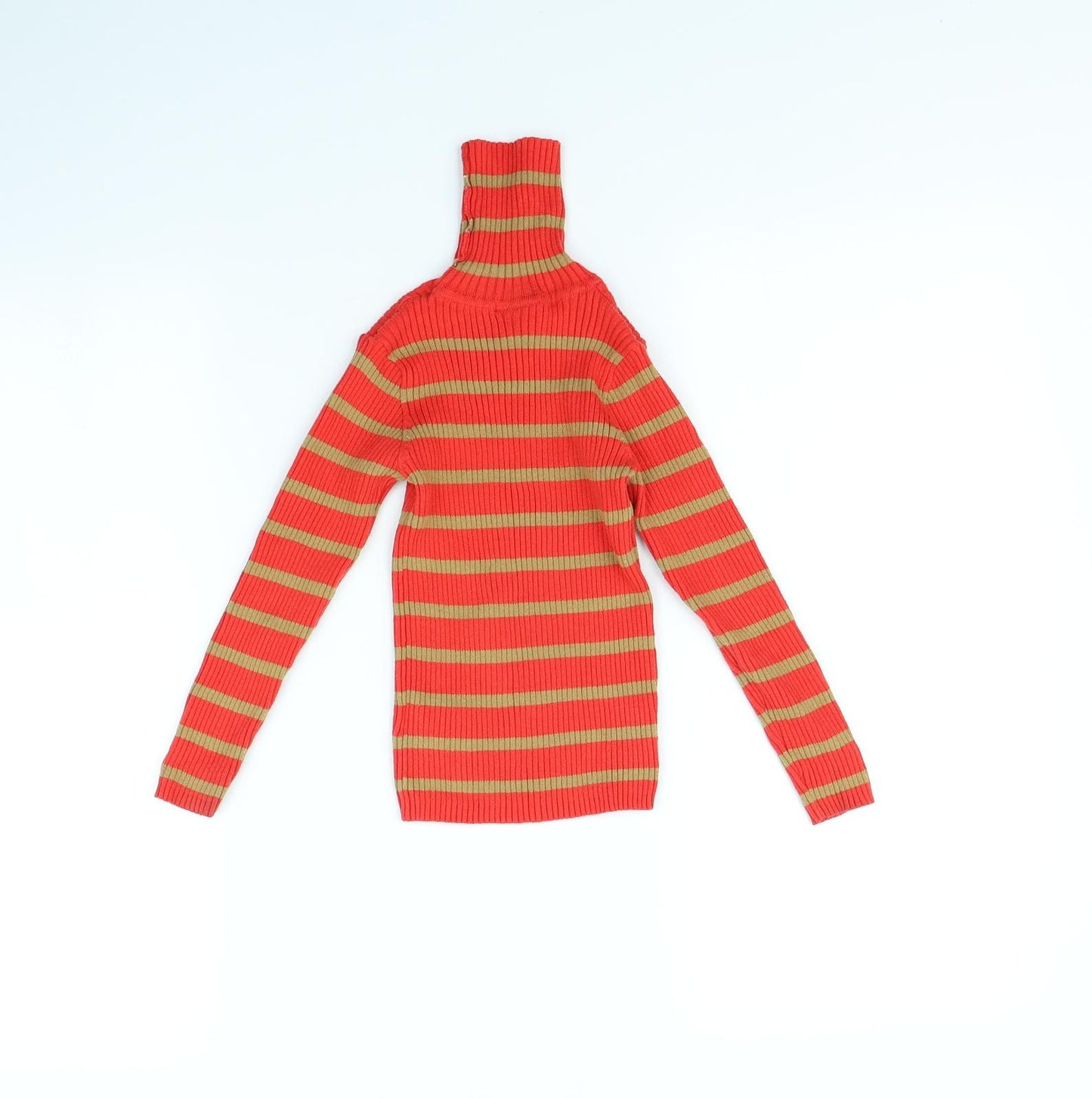NEXT Girls Red Striped  Pullover Jumper Size 5 Years