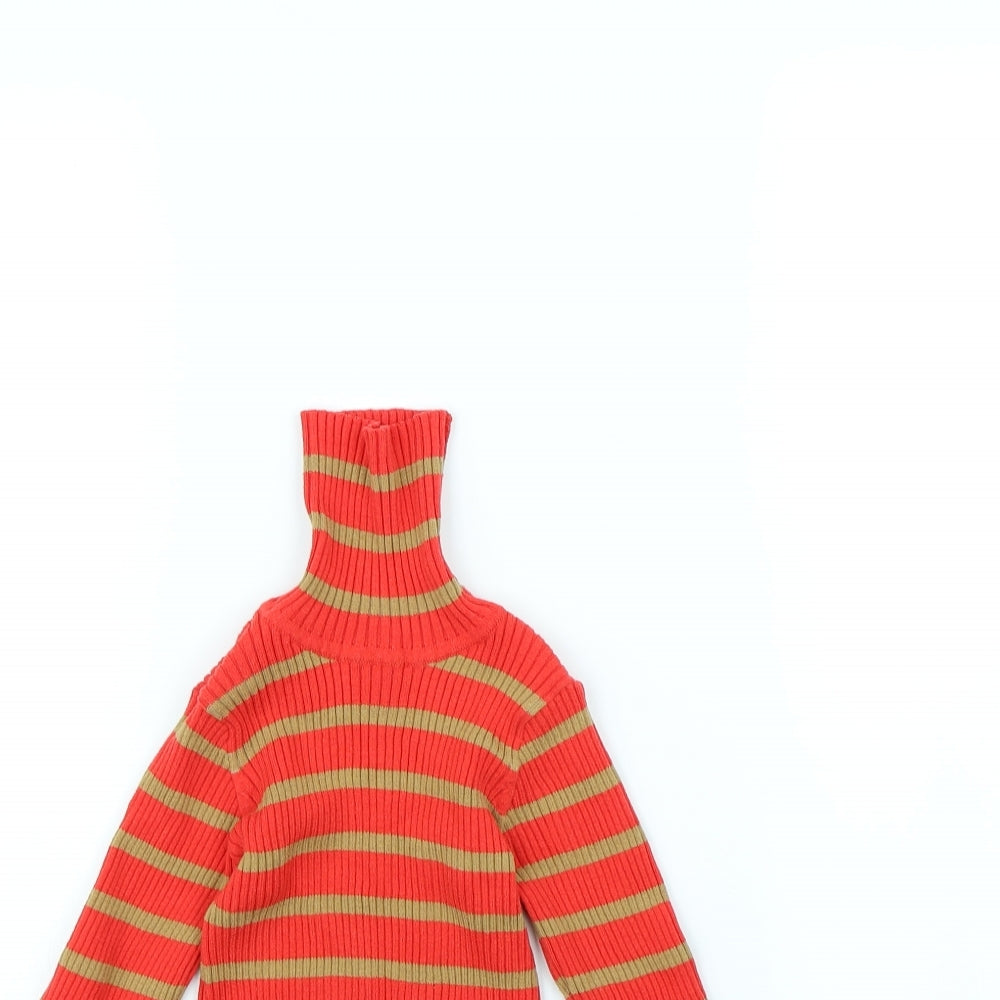 NEXT Girls Red Striped  Pullover Jumper Size 5 Years