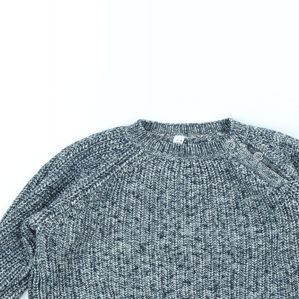 Preworn Boys Blue   Pullover Jumper Size 3 Years