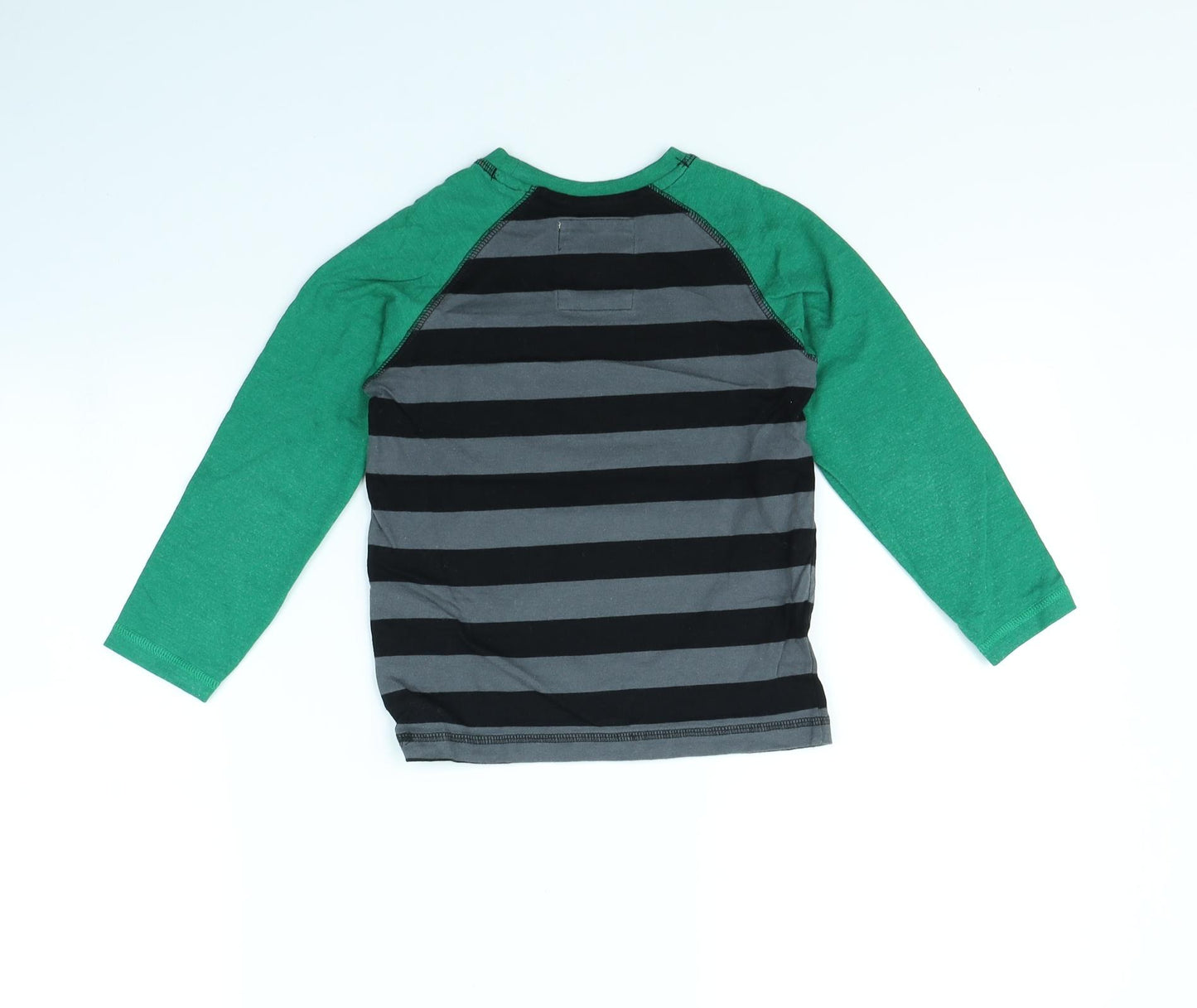 TU Boys Black Striped  Basic T-Shirt Size 3 Years  - Zombie