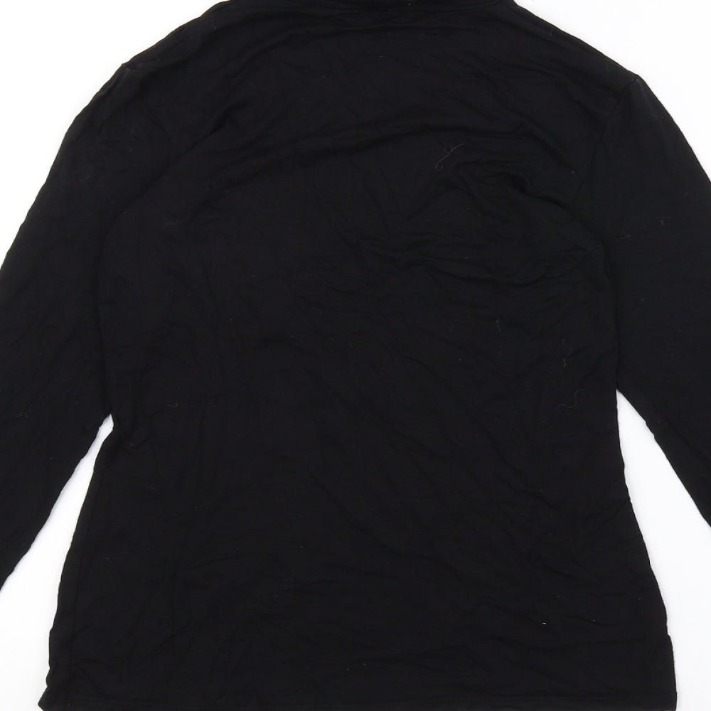 George Womens Black   Basic T-Shirt Size 8