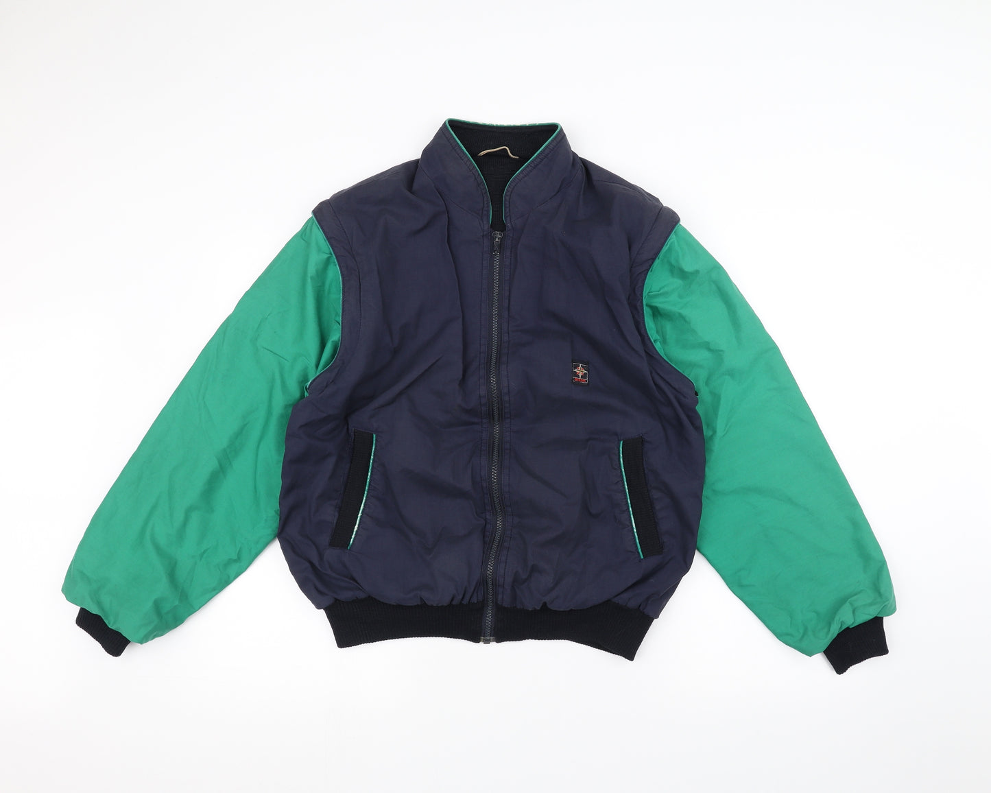 Biston Mens Blue   Bomber Jacket Jacket Size S