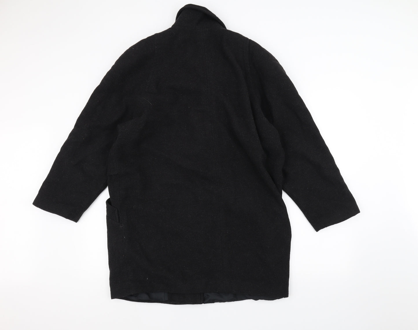 La Belle Womens Black   Overcoat Coat Size 12