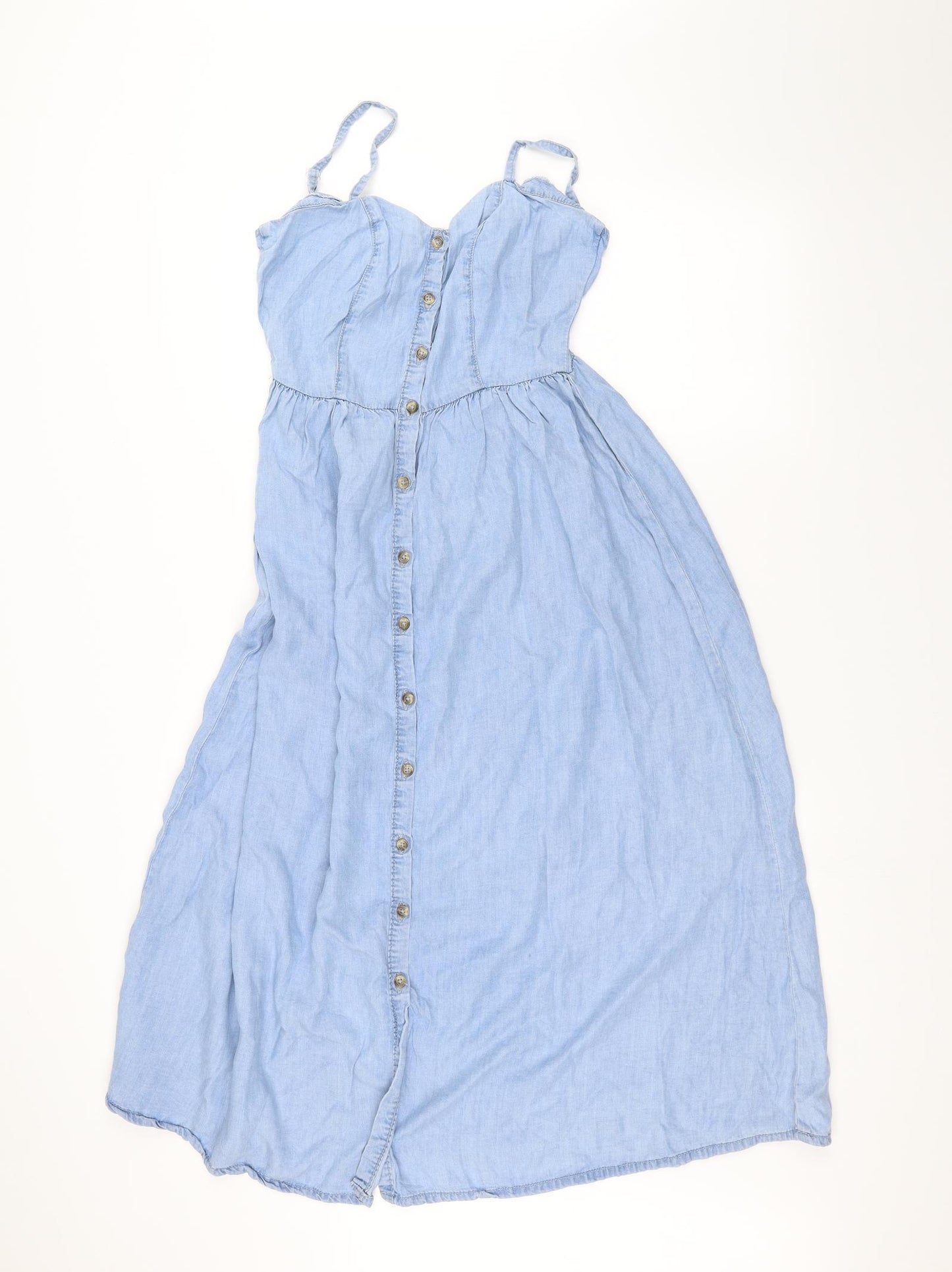 Denim & Co. Womens Blue   A-Line  Size 8