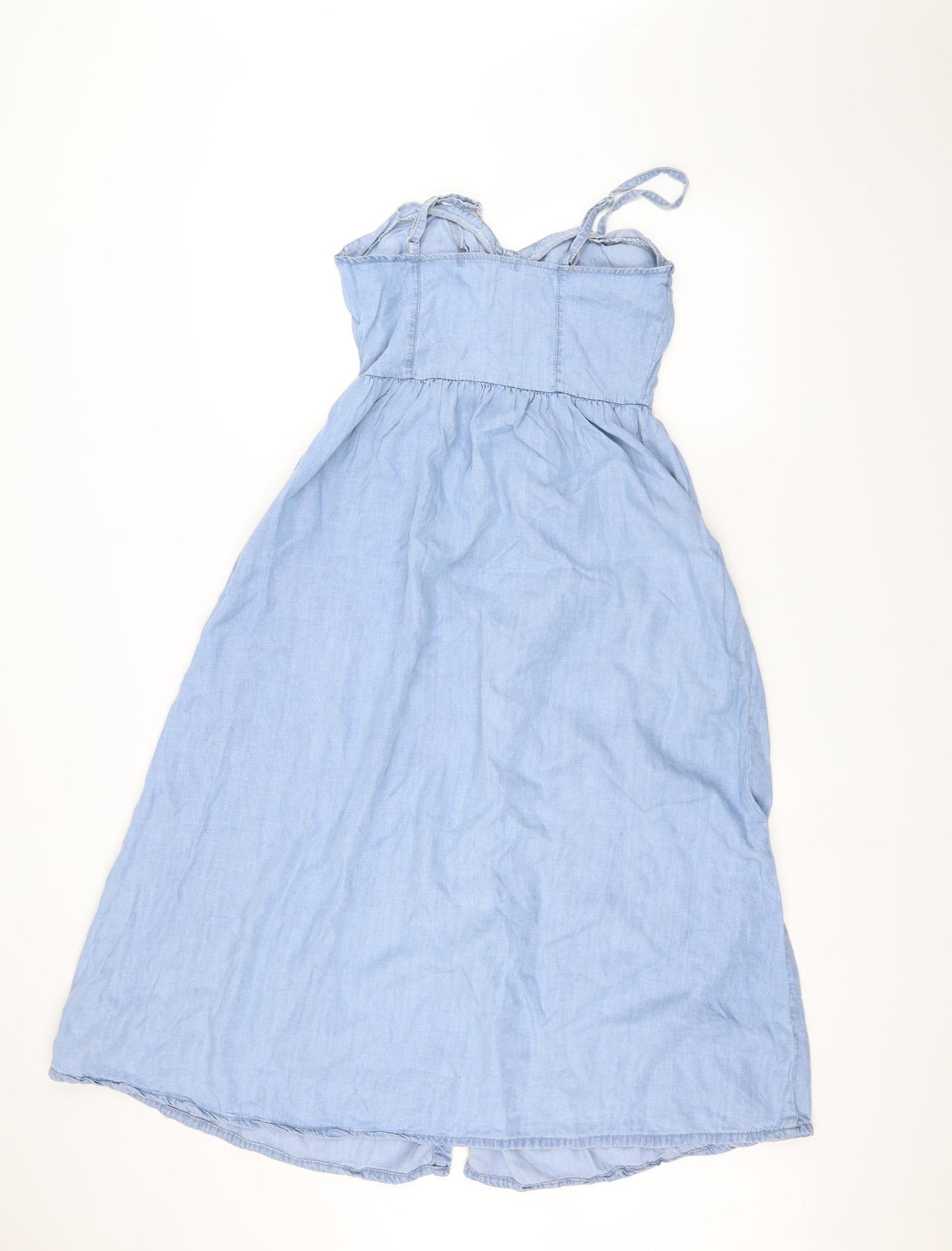 Denim & Co. Womens Blue   A-Line  Size 8