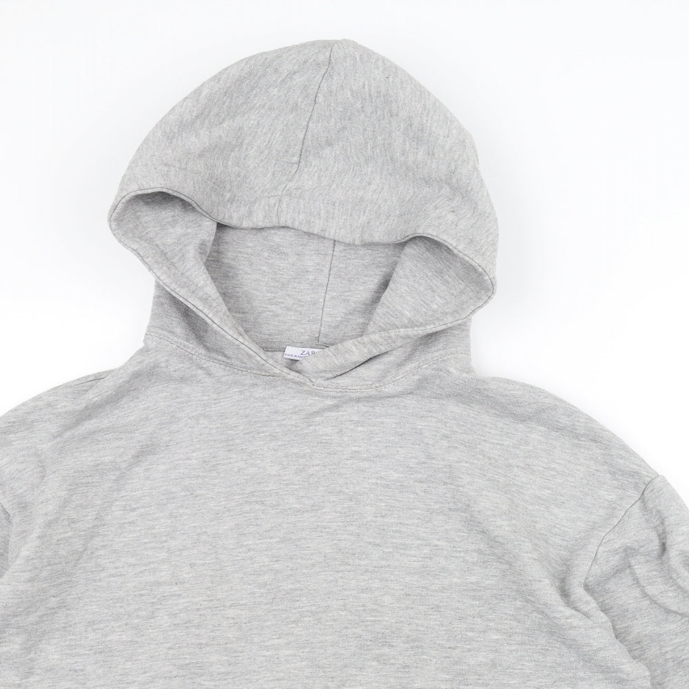 Zara Womens Grey   Pullover Hoodie Size M
