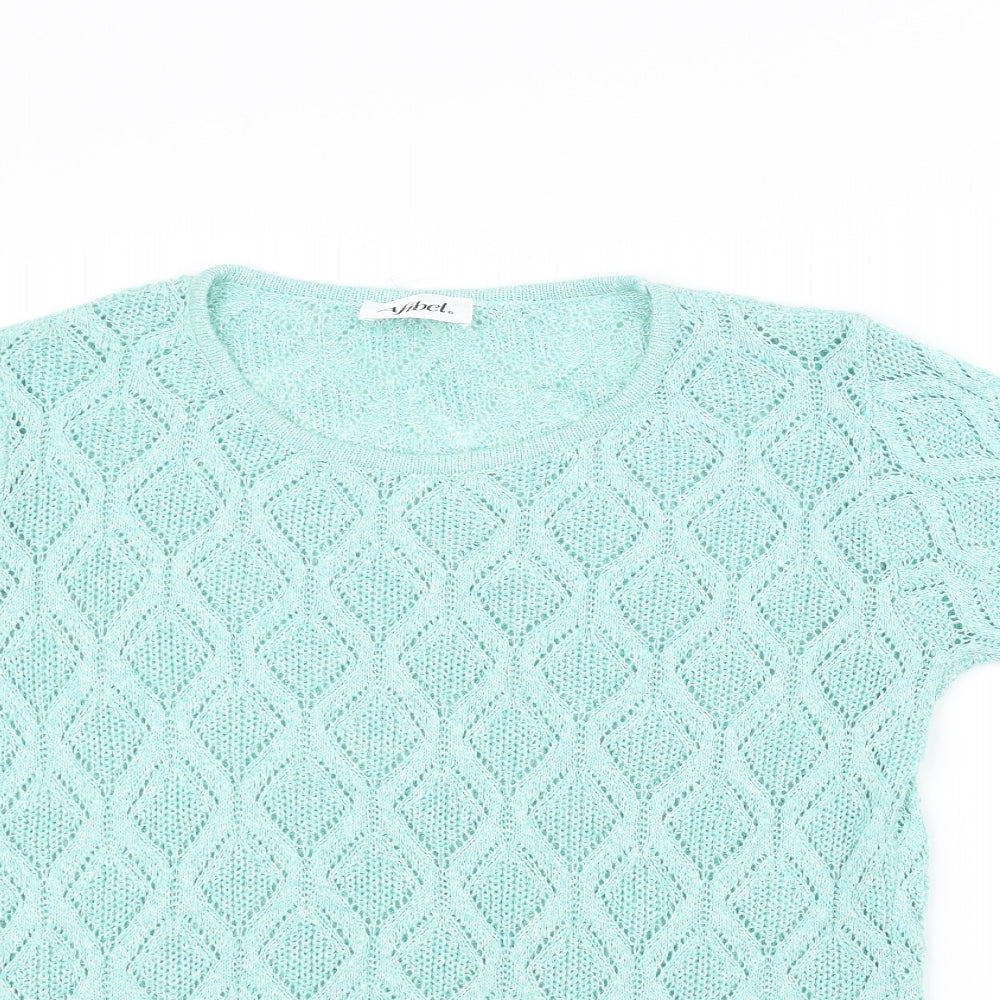 afidel Womens Green   Pullover Jumper Size 16