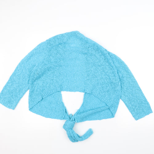 Nina Murati Womens Blue  Knit Jacket  Size XL