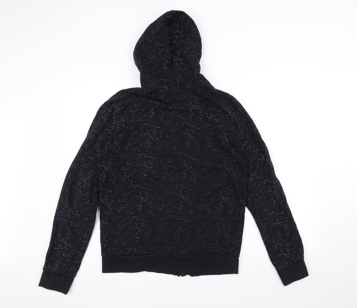 Topman Mens Black   Full Zip Hoodie Size S