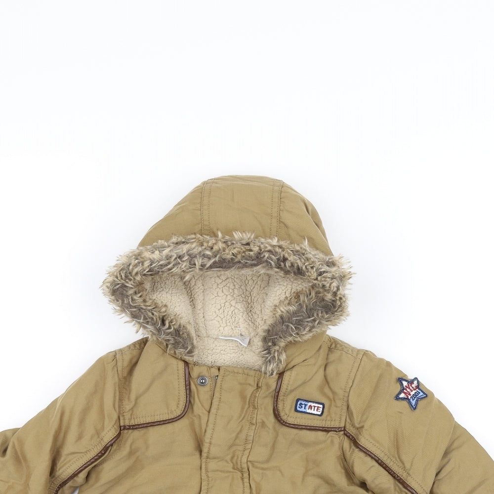 F&F Baby Brown   Parka Coat Size 6-9 Months