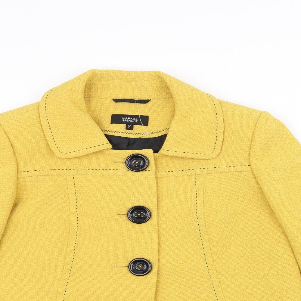 Marks and Spencer Womens Yellow   Jacket  Size 12
