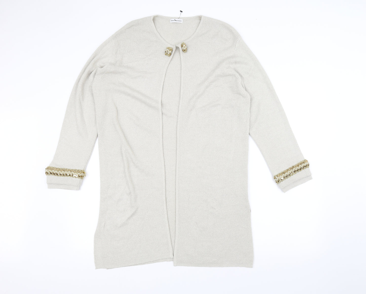 House of Fraser Womens White   Jacket Coatigan Size S