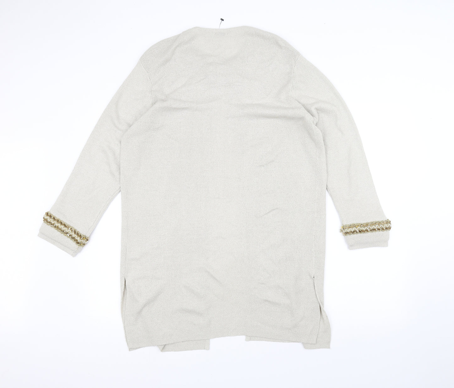 House of Fraser Womens White   Jacket Coatigan Size S