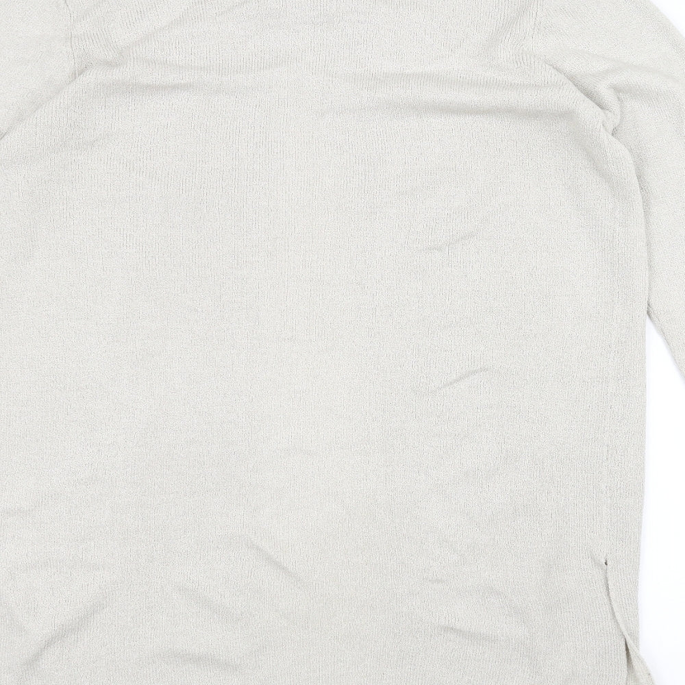House of Fraser Womens White   Jacket Coatigan Size S