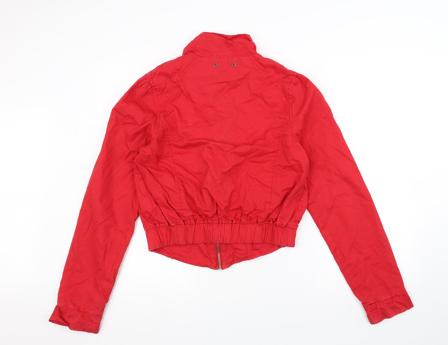 Denim & Co. Womens Red   Jacket  Size 12