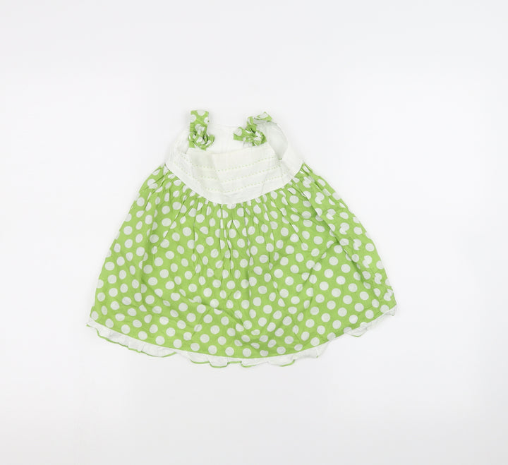 NEXT Baby Green Polka Dot  A-Line  Size 3-6 Months