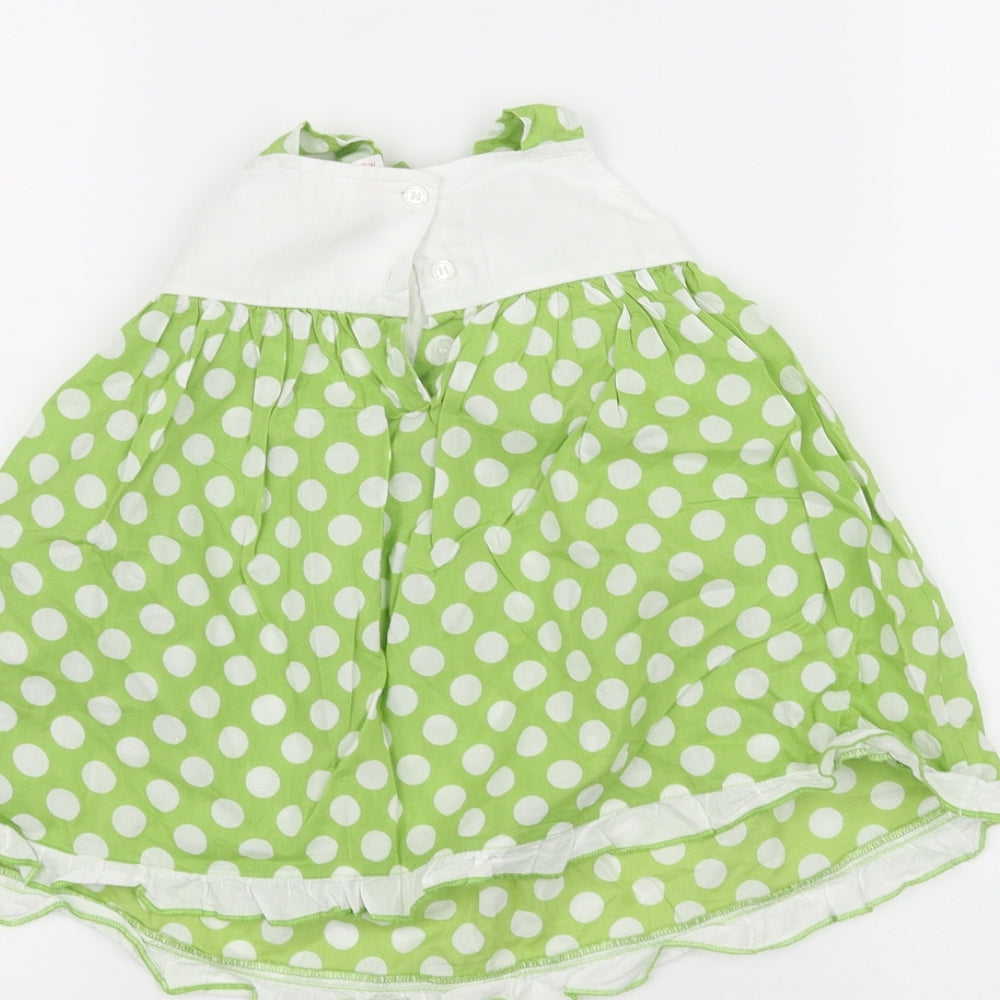 NEXT Baby Green Polka Dot  A-Line  Size 3-6 Months