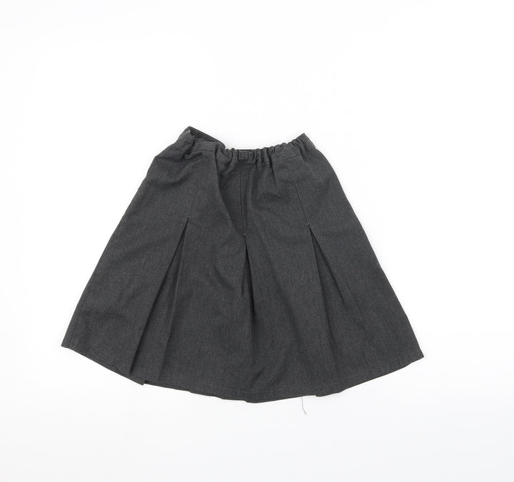 Marks and Spencer Girls Grey   A-Line Skirt Size 8-9 Years
