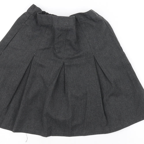 Marks and Spencer Girls Grey   A-Line Skirt Size 8-9 Years