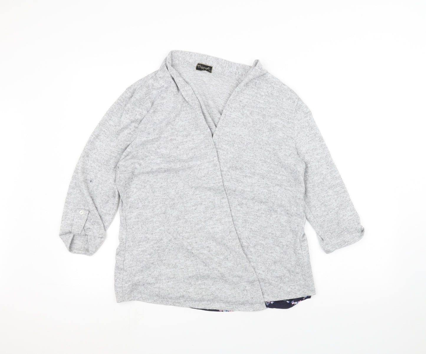 Preworn Womens Grey   Jacket Coatigan Size 20