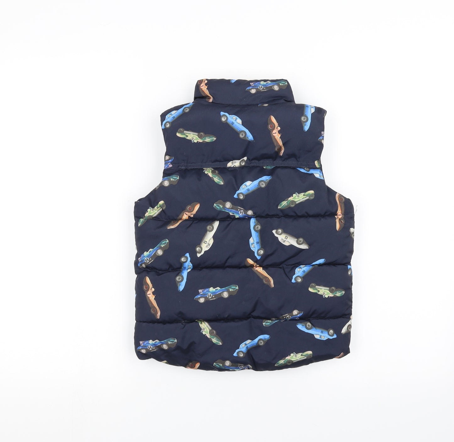 NEXT Boys Blue   Puffer Jacket Coat Size 3-4 Years  - Cars