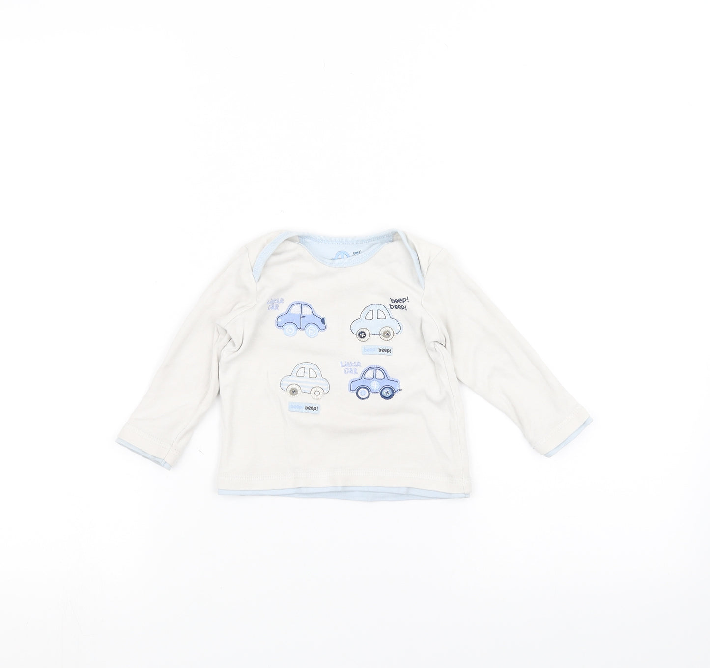 George Baby White   Pullover Jumper Size 3-6 Months