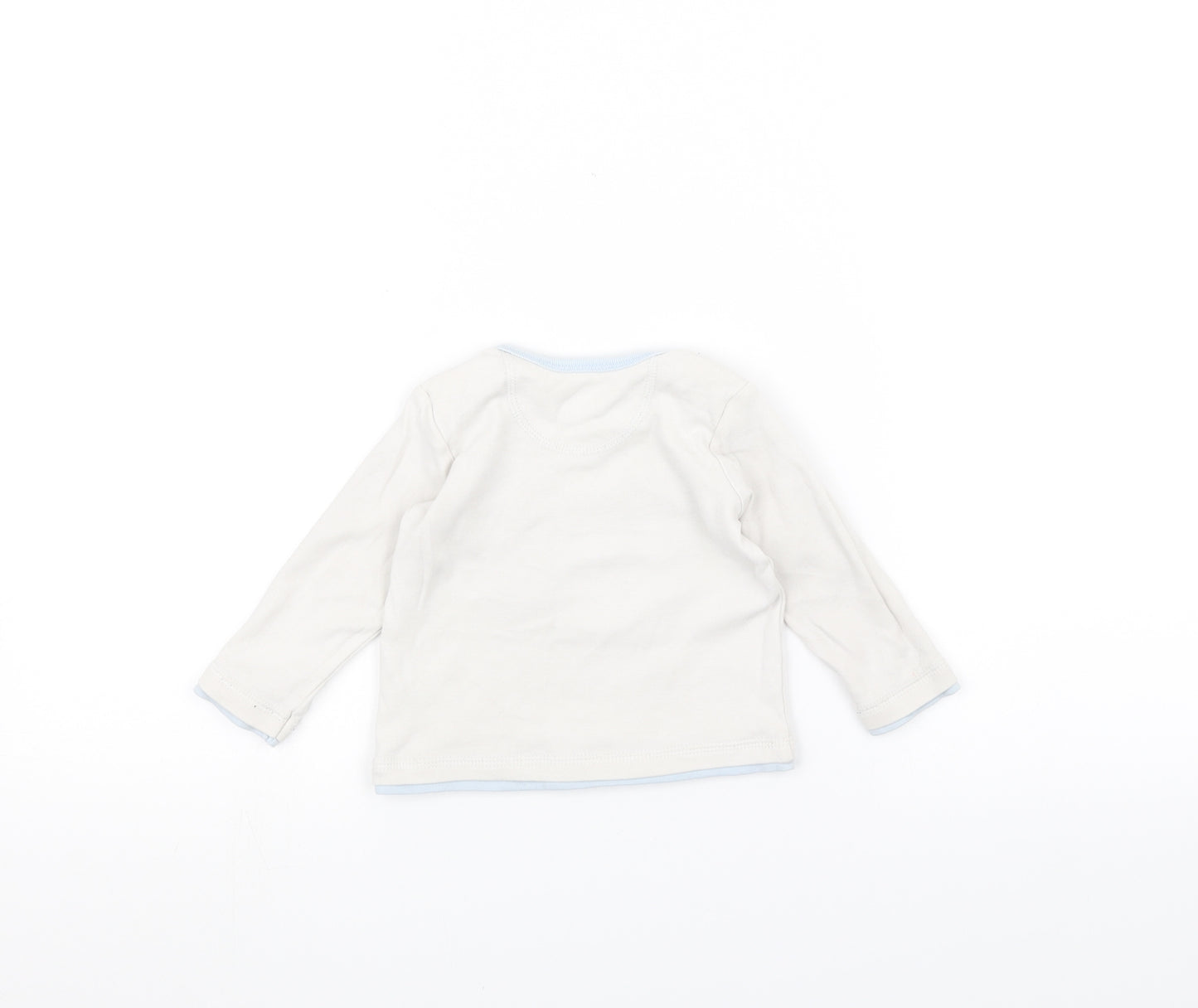 George Baby White   Pullover Jumper Size 3-6 Months