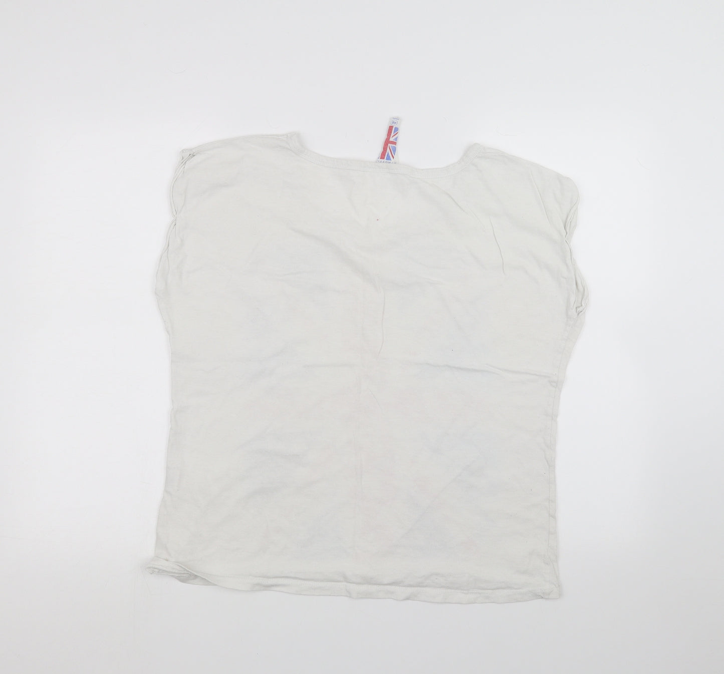 Atmosphere Womens White   Basic T-Shirt Size 18  - England Flag