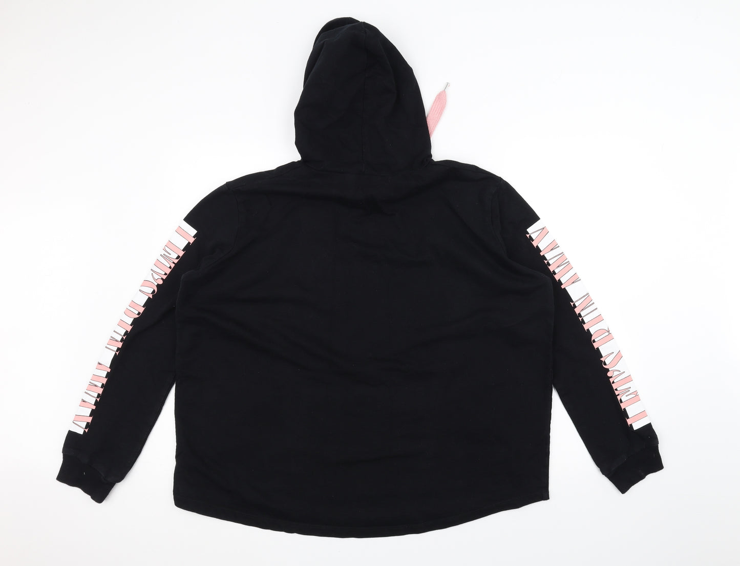 Select Womens Black   Pullover Hoodie Size 16