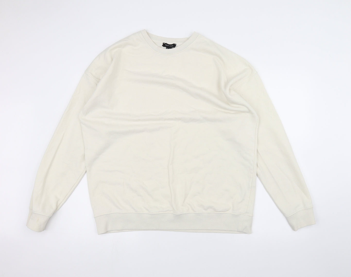 New Look Womens White   Pullover Jumper Size M