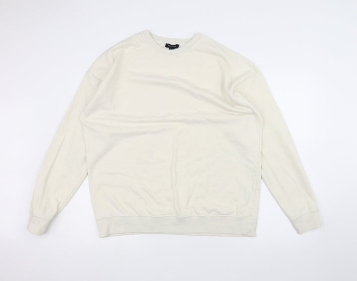 New Look Womens White   Pullover Jumper Size M