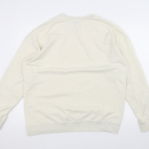 New Look Womens White   Pullover Jumper Size M