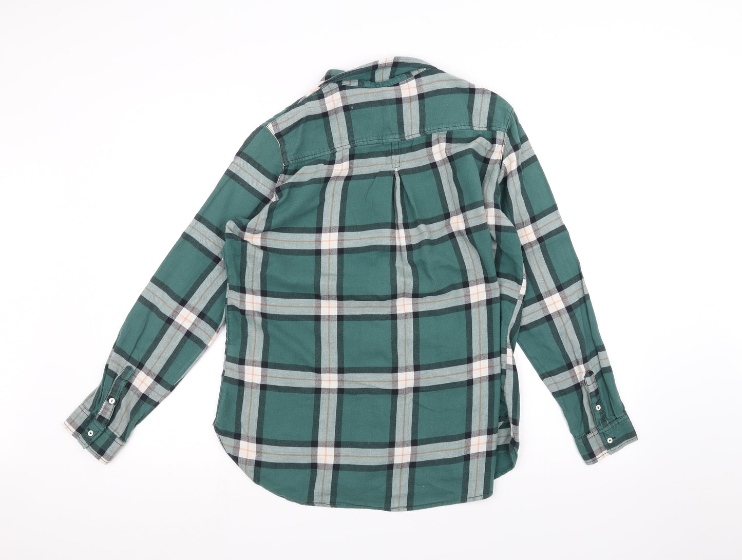 H&M Womens Green   Basic Button-Up Size 10