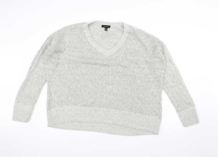 New Look Womens White Knit Pullover Jumper Size L