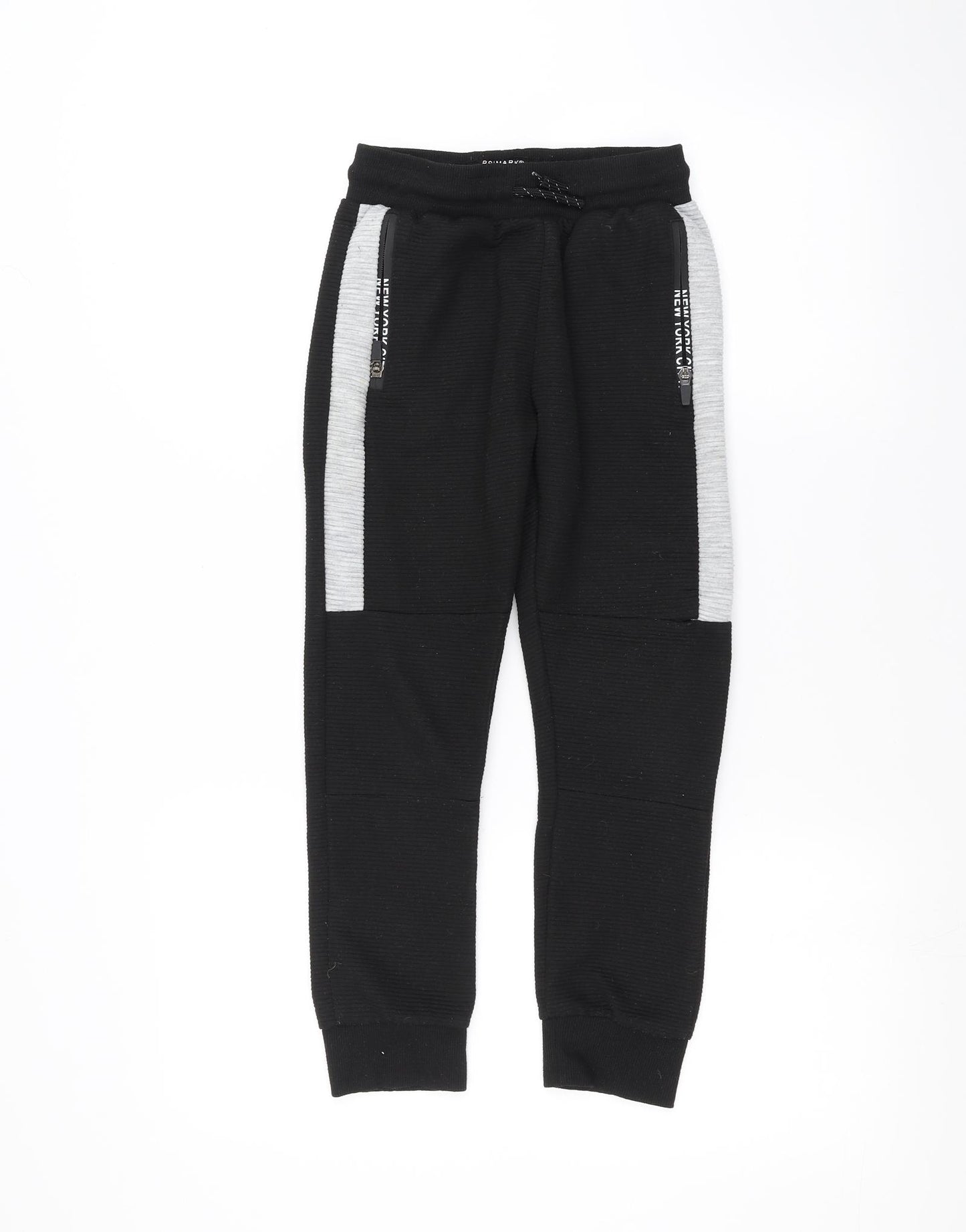 Primark Boys Black   Sweatpants Trousers Size 8-9 Years