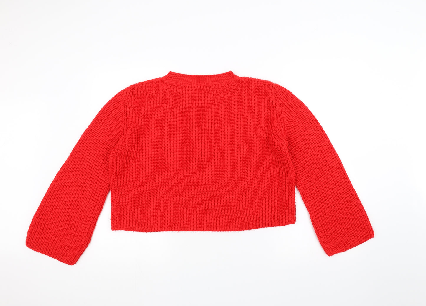 Primark Womens Red  Knit Pullover Jumper Size M