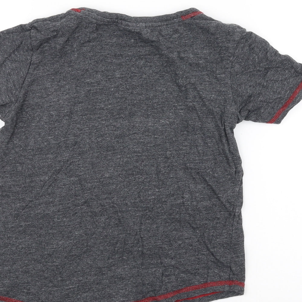 TU Boys Grey   Basic T-Shirt Size 8-9 Years  - Star wars